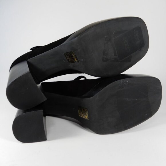JEFFREY CAMPBELL Kenzley Platform Mary Jane Pumps Heels Size 10 Black Suede NEW - Picture 11 of 12